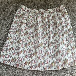 Loft pleated skirt, sz M medium